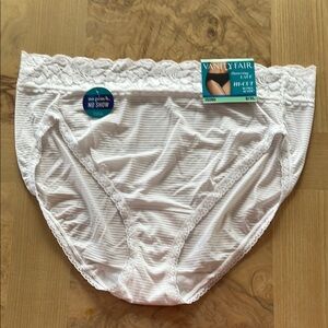 Vanity Fair White Lace Accent Hi-CUT
